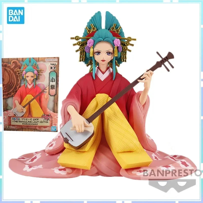 Bandai Original BANPRESTO Anime One Piece Kozuki Hiyori Figuren DXF DIE GRANDLINE DAME EXTRA KOMURASAKI PVC Action Figure Spielzeug
