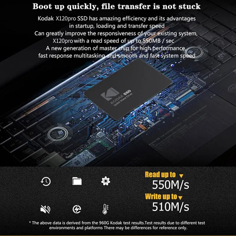 Kodak X120 PRO SSD-Laufwerk HDD 2,5 Festplatte SSD 120 GB 1 TB 512 GB 128 GB 256 GB HD SATA-Festplatte Interne Festplatte für Laptop-Computer