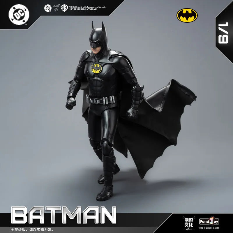 2026 FondJoy Keaton Batman Action Figure Official 2023 1/9 Scale Collectible Statue Desktop Decor Model Kit For DC Boy Fans Gift