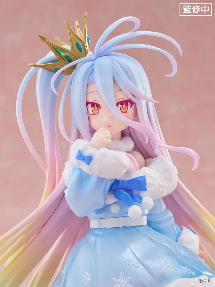 In Stock Original FuRyu TENITOL NO GAME NO LIFE Shiro Ornaments Toys Figures