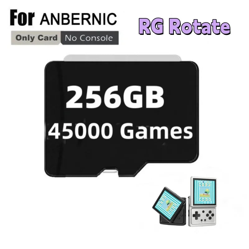 Game Card For ANBERNIC RG Rotate Retro Classic Games Android Handheld Gaming Console Memory Card TF Card SD Card 512G PS2 PSP