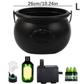 Party Horror Props Witch's Cauldron With Magical Bottles & Fog Maker, Floating Potion DIY, Halloween Decorations Indoor