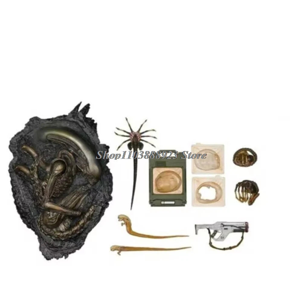 Neca Alien Romulus Figure Alien Accessories Kit Anime Action Figure Horror Model Doll Toy Christmas Birthday Gift