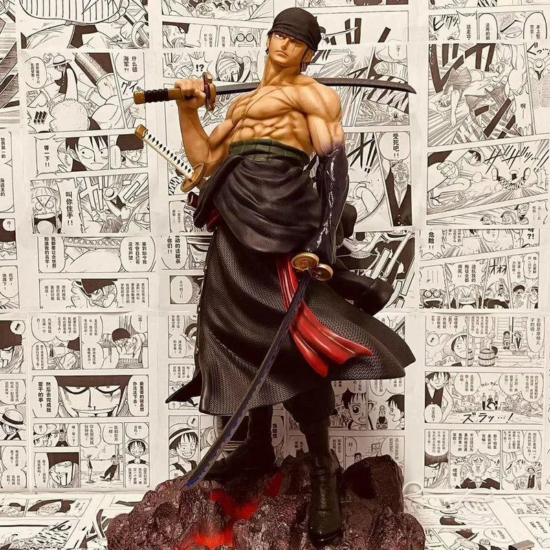 ONE PIECE Аниме Фигурка Модел GK Roronoa Zoro Екшън Фигурки 70CM PVC Статуя Колекция Играчка