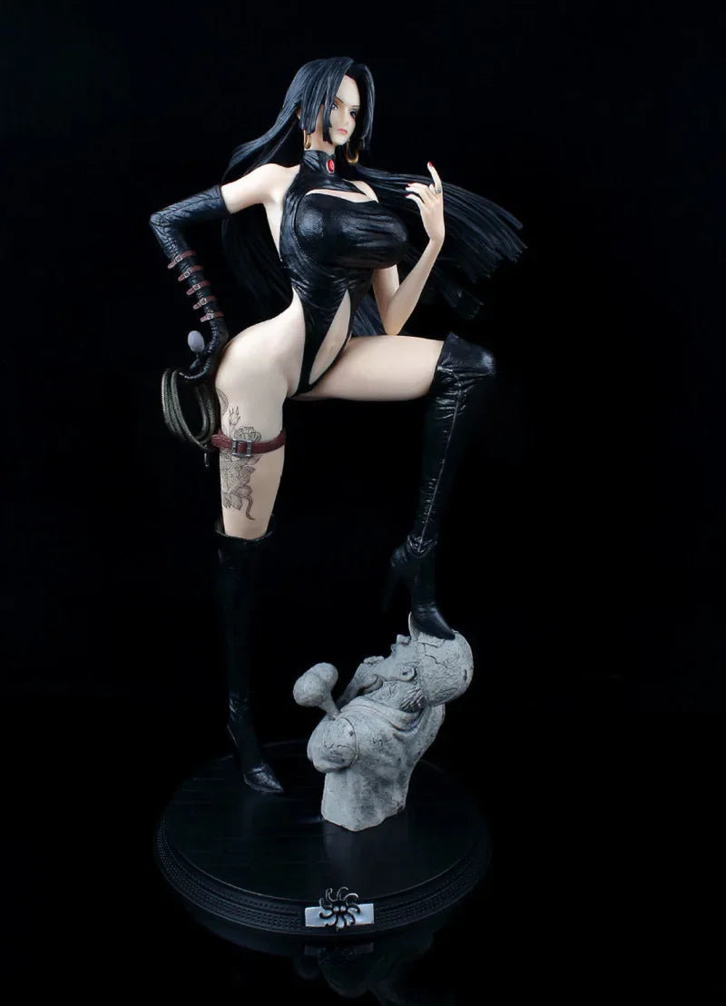 One Piece 48cm Hancock In Tights Standing Position Anime Girl Figure Model Gk Statue Collection Desktop Decoration Ornament Toys