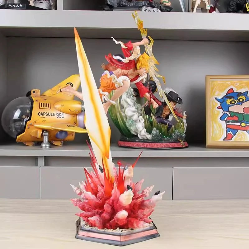 50cm ONE PIECE Monkey D. Luffy PVC Anime Figure Peripheral Model Scene Statue Desktop Decoration Ornaments Birthday Gifts Toys