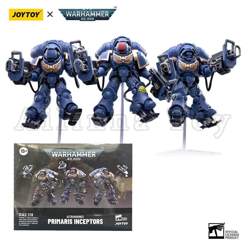JOYTOY 1/18 Action Figure (3PCS/SET) 40K Primaris Inceptors Anime Collection Military Model