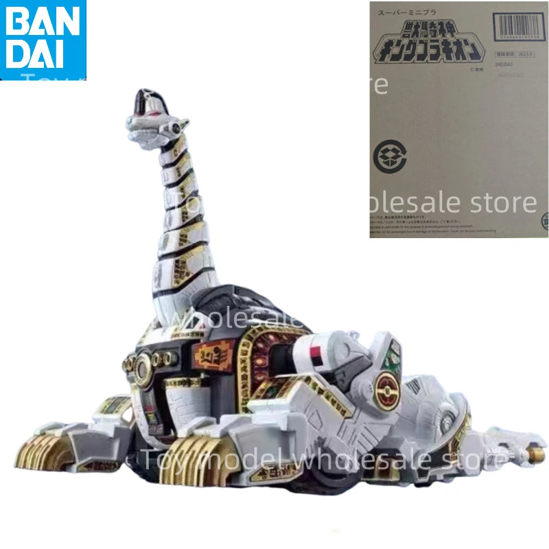 In Stock Original Genuine BANDAI SMP Mighty Morphin Power Rangers Megazord Dragonzord Titanus Ver. PVC Anime Action Figures  Toy