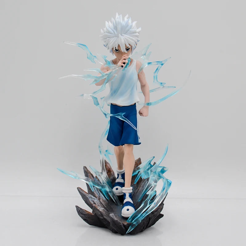 22cm Hunter x Hunter Anime Figure Killua Zoldyck Action Figure Gon Freecss/Hisoka/Alluka Zoldyck Figurine Model Doll Toys Gifts