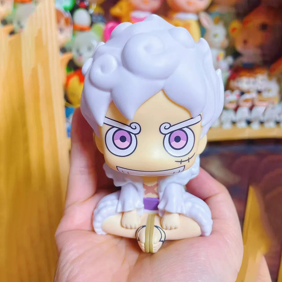 Hot Anime Figure Look Up Gear 5 Monkey D. Luffy Action Figure Q Version Luffy Figurine PVC Collection Model Doll Toy