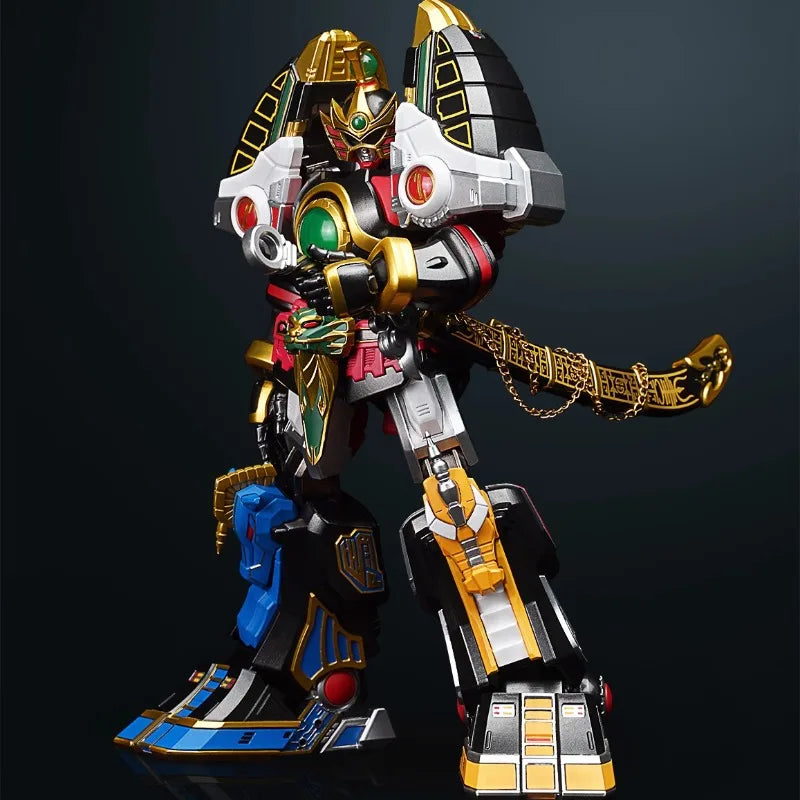 In Stock Rangers Thunderzord Raptorzord Action Figure Alloy Finished Movable Doll