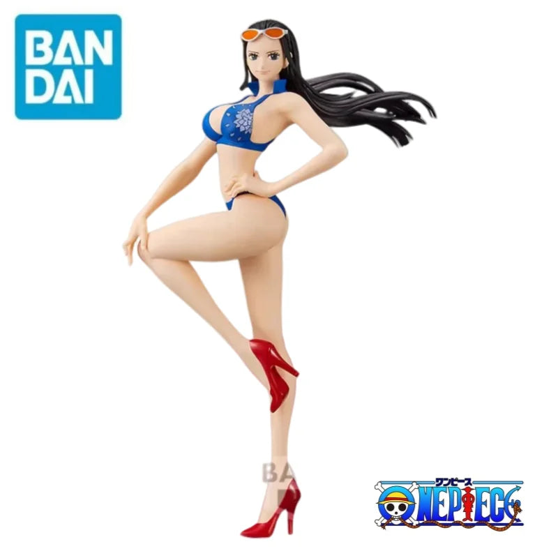 В наличност Bandai Original One Piece Banpresto Boa Hancock Nico Robin 100% оригинални празнични подаръци фигурка модел орнаменти статуя