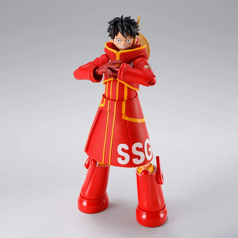 Bandai Original One Piece Modellbausatz Anime Figuren SHF Monkey D.Luffy Future Island Egghead Actionfigur Sammlermodell Spielzeug