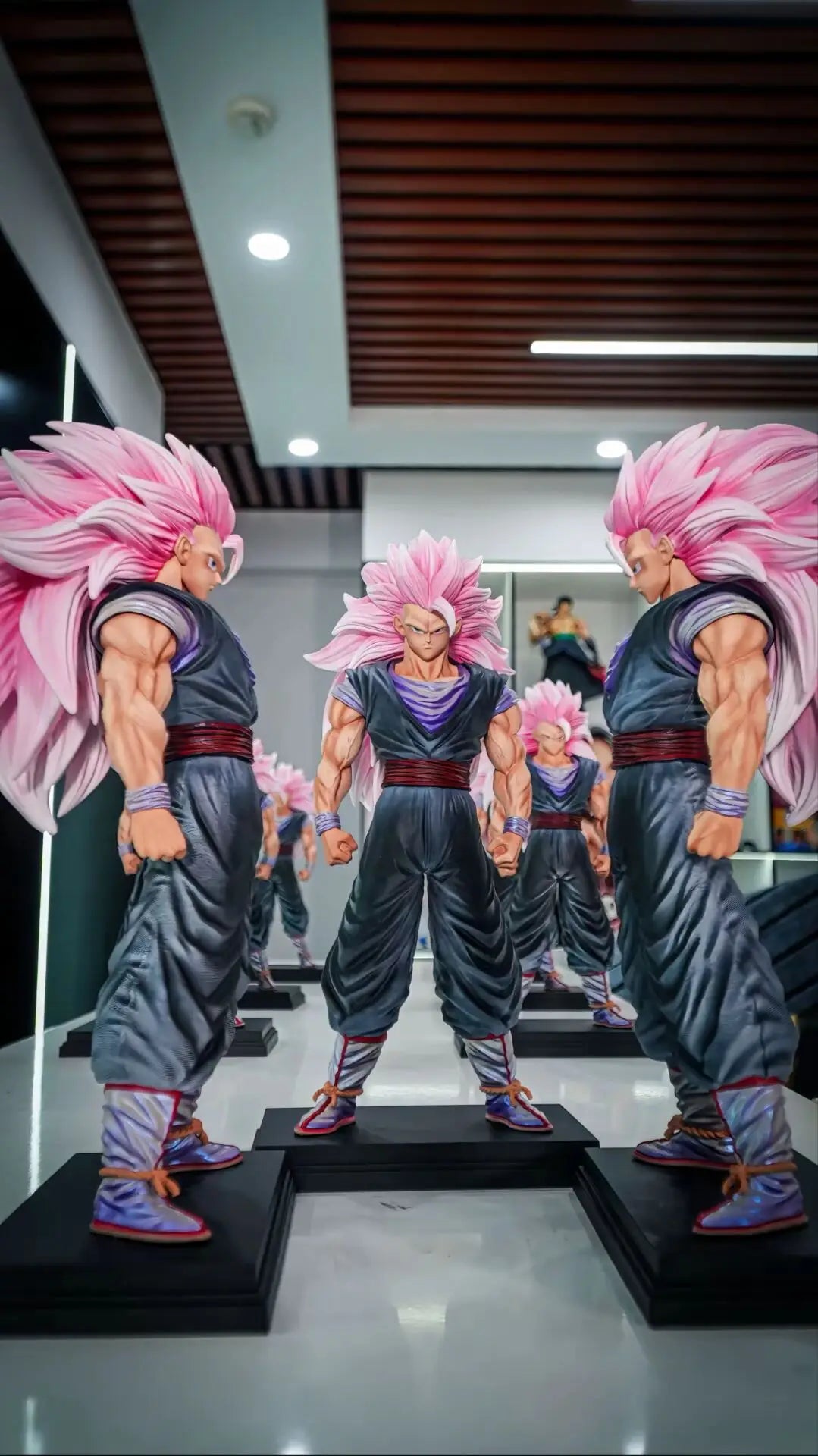 IN stock JT Toys 34cm Dragon Ball Anime Figure Son Goku Figurine Ssj3 Goku Figurine Super Saiyan 3 Figure PVC Model Gift