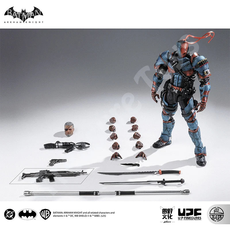 LPZZ ROUNO CUEURE DC002 1/12 Deathstroke Arkham Knight Finished Module Movable Batman Model 6-inches Action Anime Figure Toys