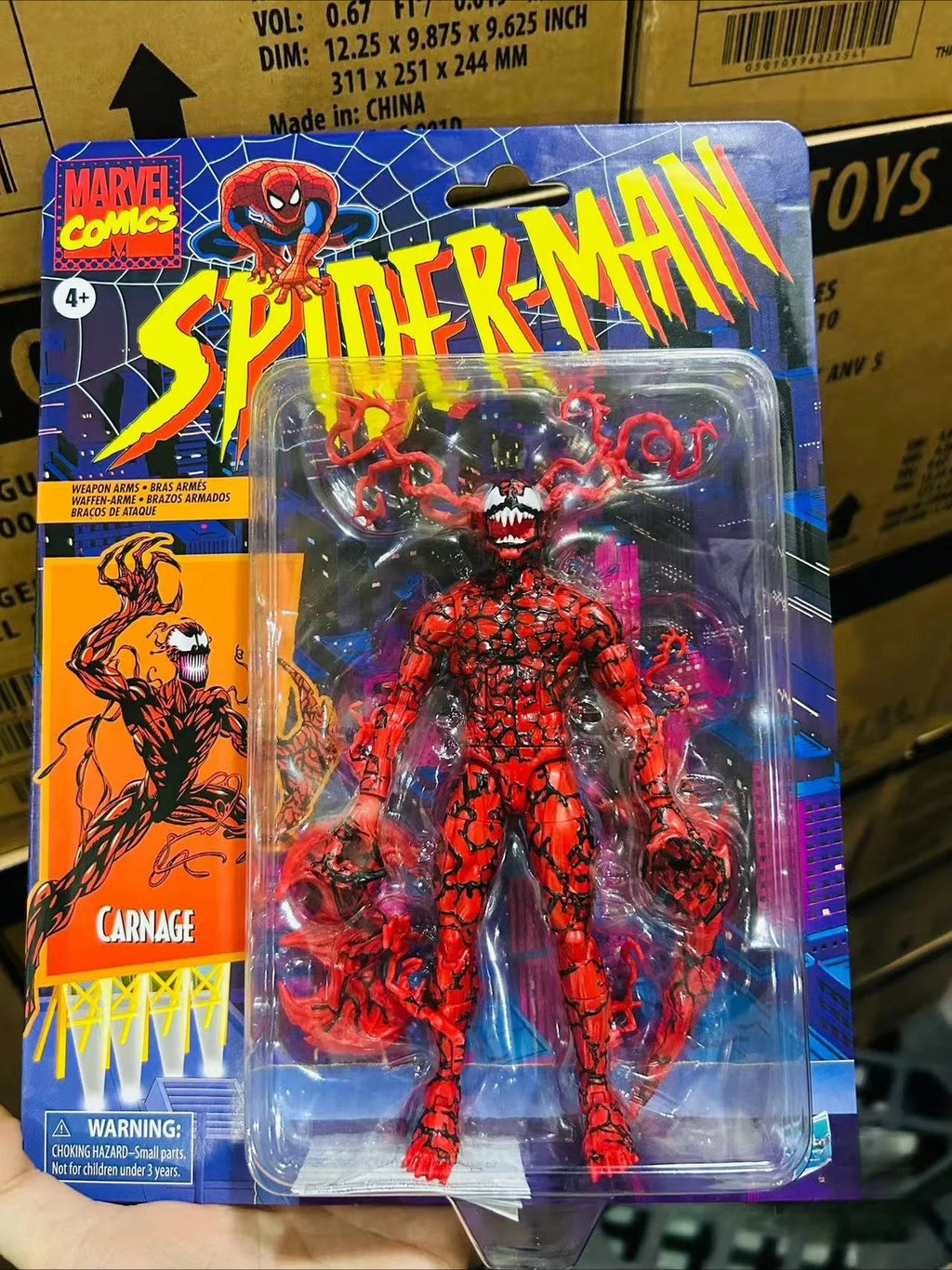 Hasbro Marvel Spider-Man Retro Comic Card Model Toys