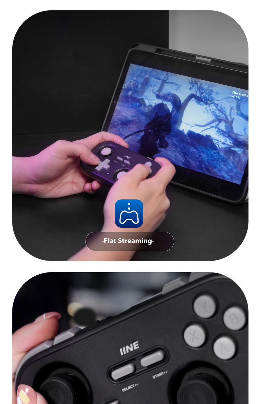 IINE Retro Pocket Gamepad Retro Gaming Controllers Wireless Bluetooth 1000Hz Hall Joystick Portable For Android IOS Phones PC NS