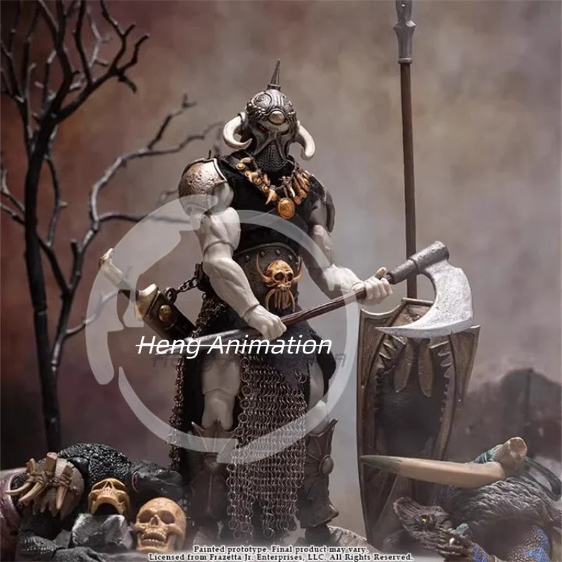 Pre-saleCut-offs Harbinger Studios Savage Furnace 1/12 Death Dealer Movable Soldier Figurine Ornament Collectible Gift