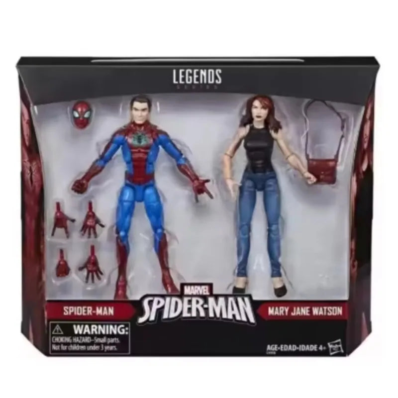 New Original Hasbro Marvel Legends Series Spider-Man and Mary Jane Watson Action Figure Toys Gift