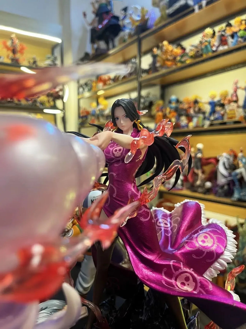 New IN STOCK 26CM ONE PIECE Anime Figures Boa·Hancock Figures with light sexy girl PVC Statue desktop decoration model Gift Toys