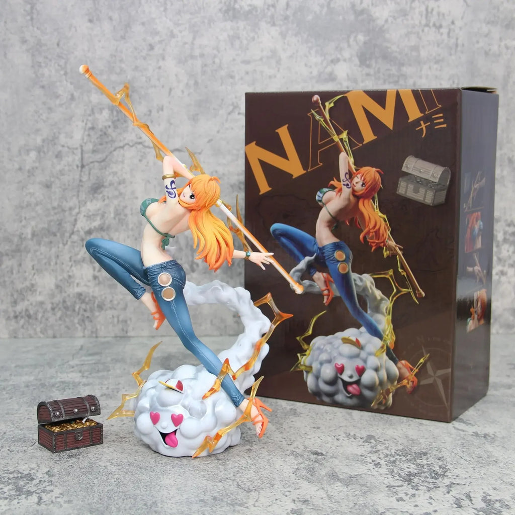 30 cm One Piece Anime Figur Nami Hot Girl Action Figur Hentai PVC Statue Modell Zimmer Sammlung Dekoration Spielzeug Ornamente Geschenk