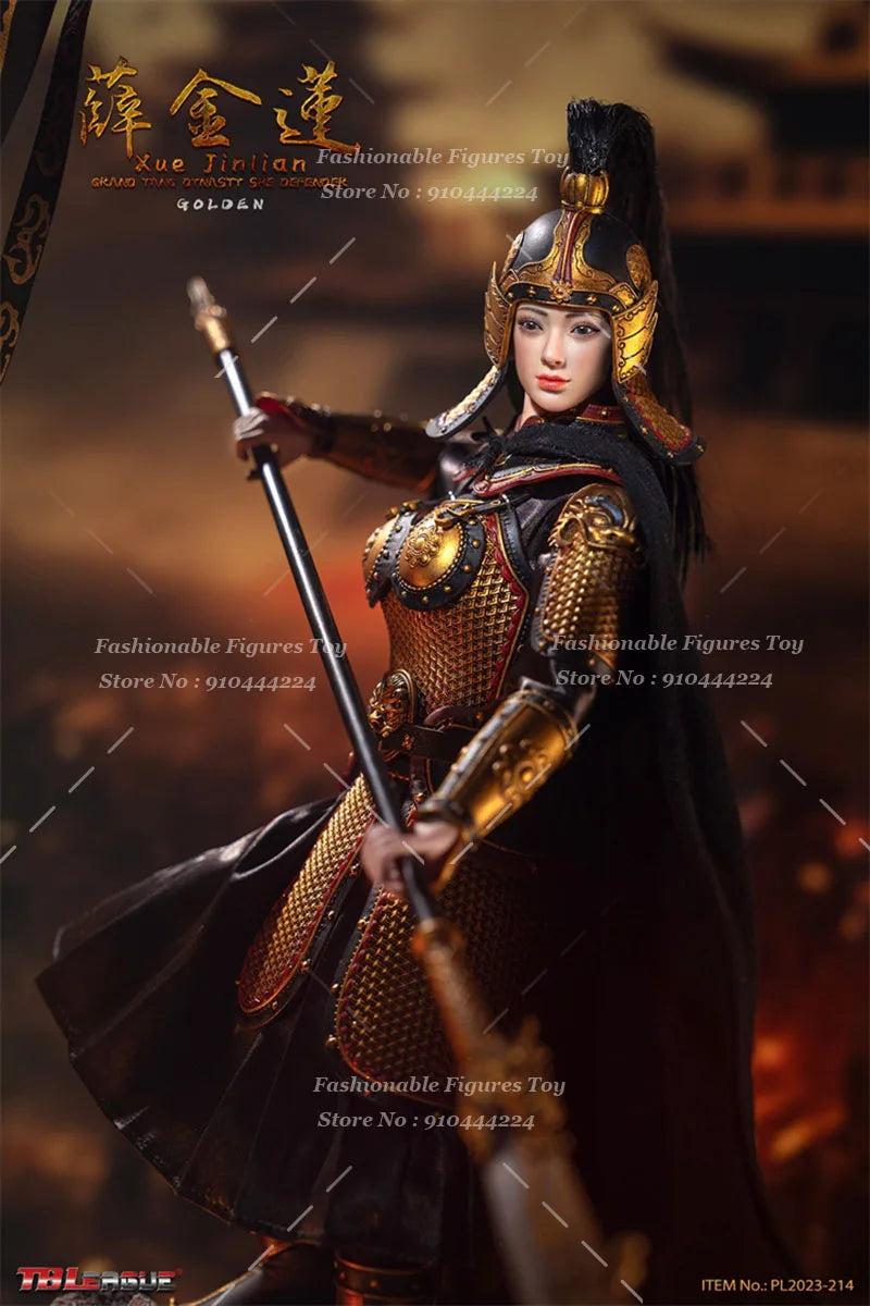 TBLeague 1/6 Women Soldier Xuejinlian Brave Tang Dynasty Female Generals 12Inch Full Set Action Figure Body Collectib