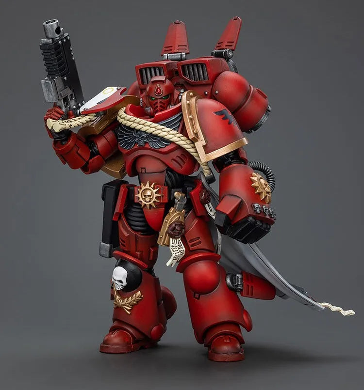 Joytoy Warhammer 1/18 Action Figures Blood Angels Jump Pack Squad Captain with Jump Pack Model Toy Boy Gifts 3.75inch