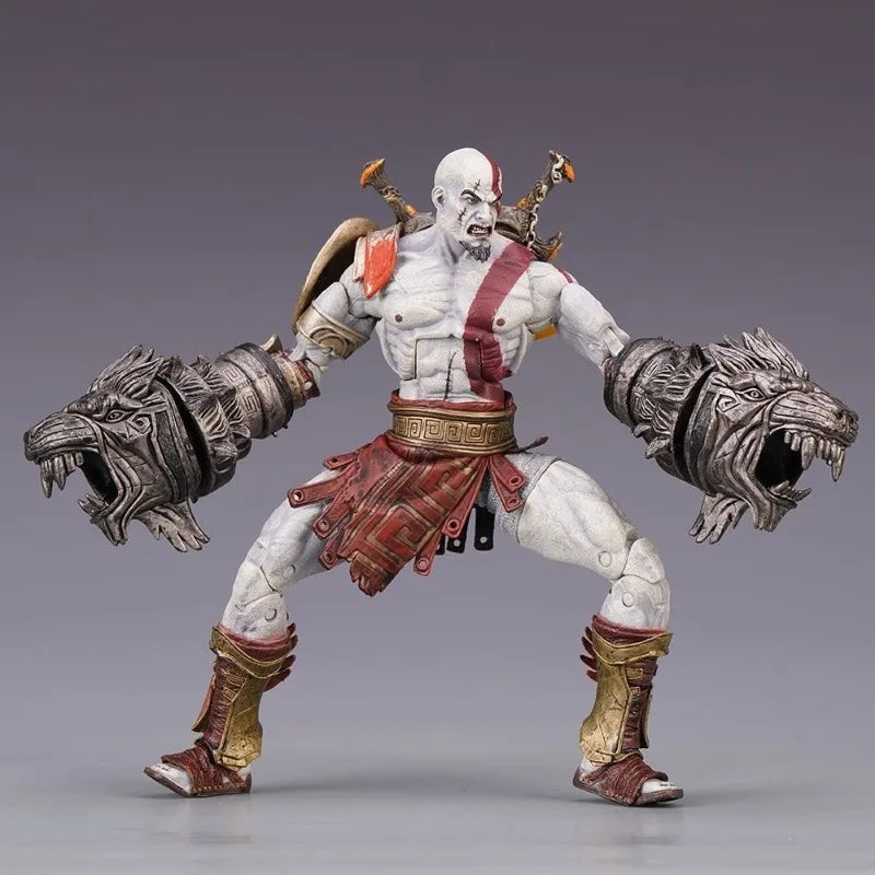 NECA God of War III Ultimate Kratos Kui Ye Boxed Deluxe Edition Articulated Action Figure Model Toy Collectible Gift for Boys