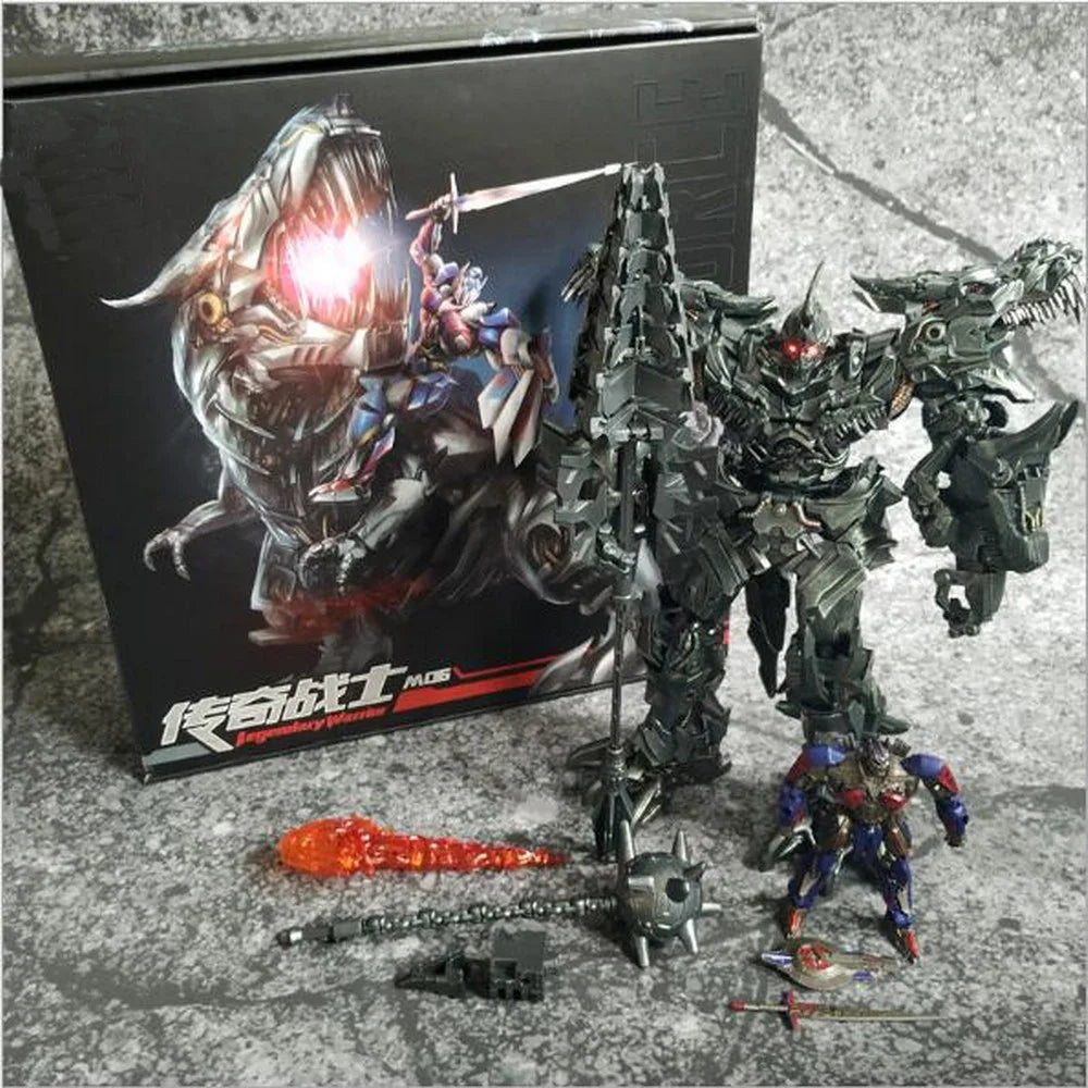 Transformation Toys Scorn Grimlock AOYI BMB LS11 LS-11 Action Figure 37cm Dinobots Ancient Behemoth Dinosaur G1 Anime Model Gift