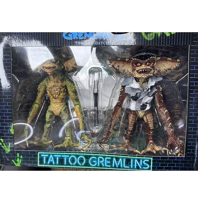 Gremlins 2 Figure NECA 30636 Action Figuras Movie Tattoo Gremlins Figurine Toys Collection Model Doll Original Gift for Children