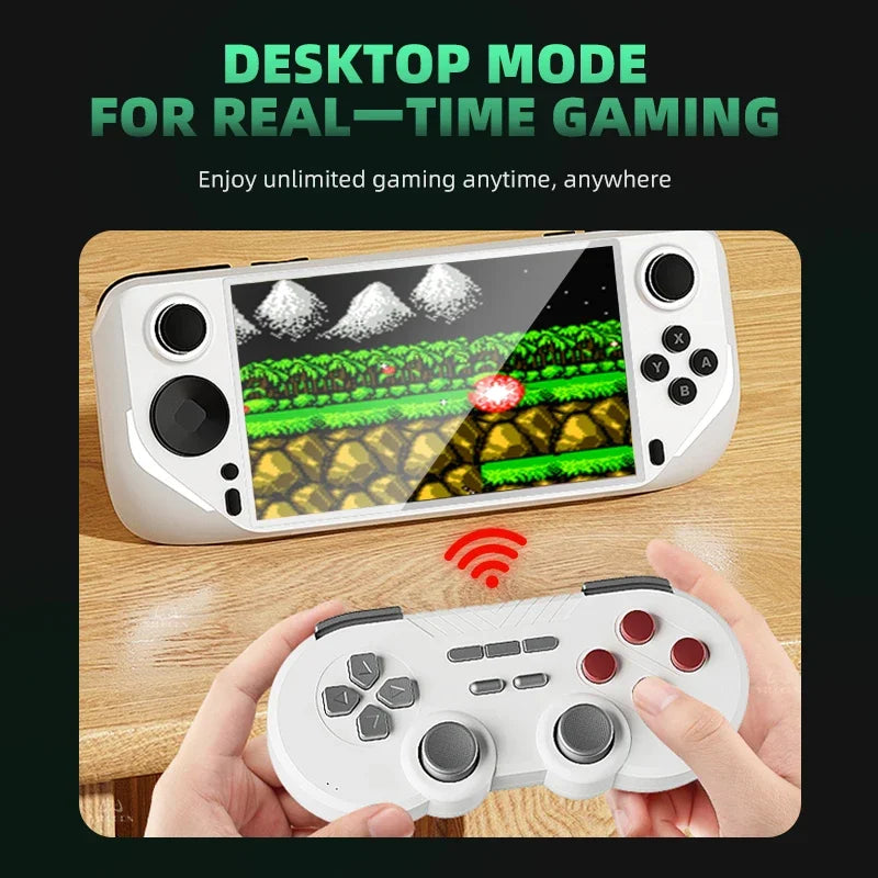 VILCORN E6 Handheld Game Console 5 Inch IPS Screen Portable Game Player Up for 40000 Retro Game for PSP PS1 N64 Pocket Console
