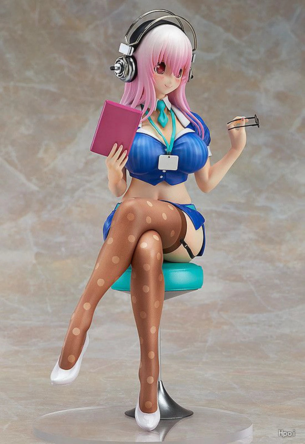 10CM Anime Figure Super Sonico PVC Action Figurine Model Toy Cake Decor Swimsuit Dress Up SoniComi Noodle Stopper Figure Gift