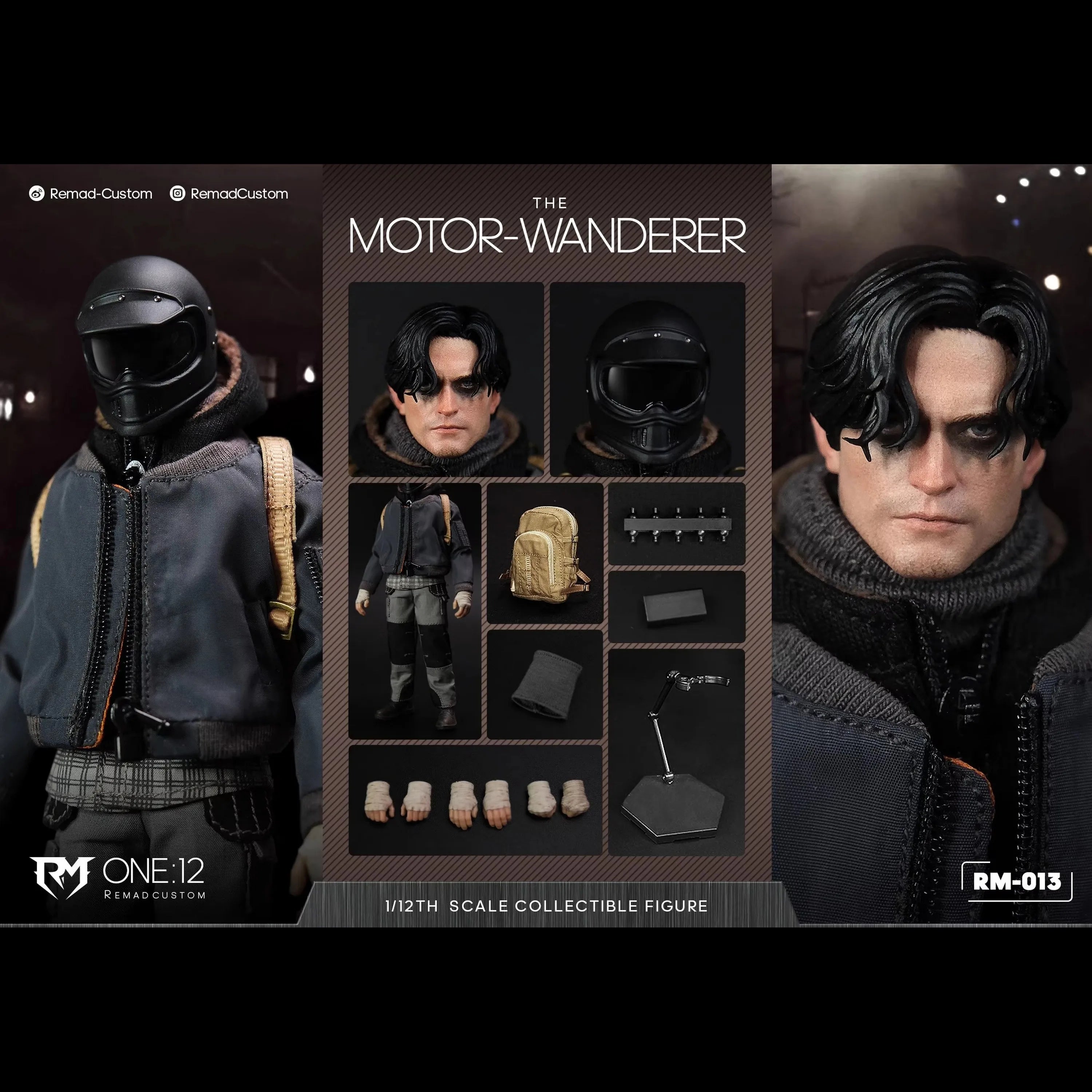 New Genuine Remad Custom 1/12 Motorbike Wanderer Mobile Doll No Motorcycle In Stock