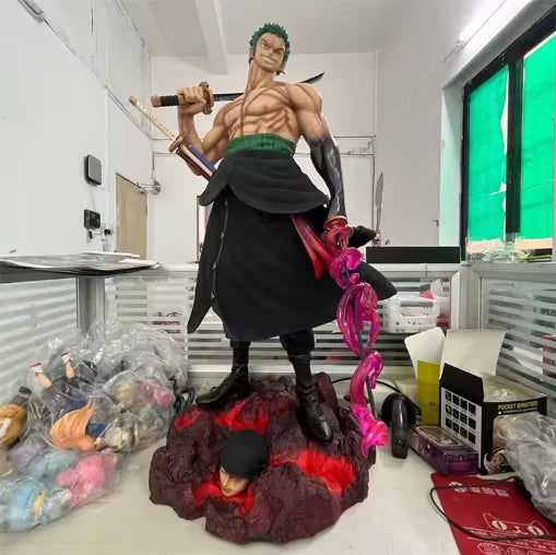 One Piece Аниме Голям 50 см Петглав орел Носещ Нож Доминиращ Зоро Колекционерска Статуя Модел Фигура Орнамент Подаръци
