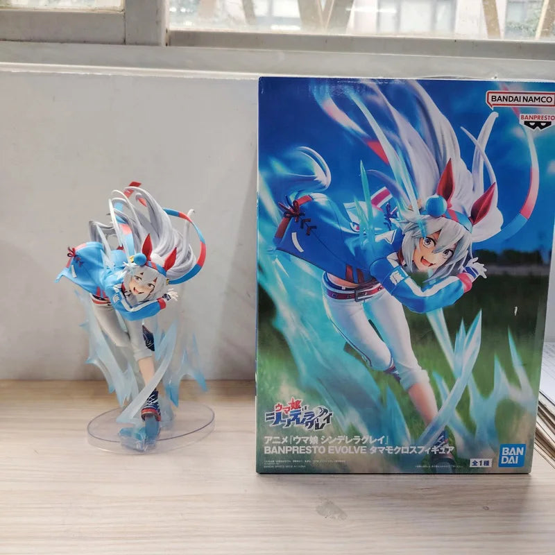 New Product Glasses Factory EVOLVE Uma Musume Oguri Cap Tamamo Cross PVC Figure 20cm Anime Toy Prize Authentic In Stock
