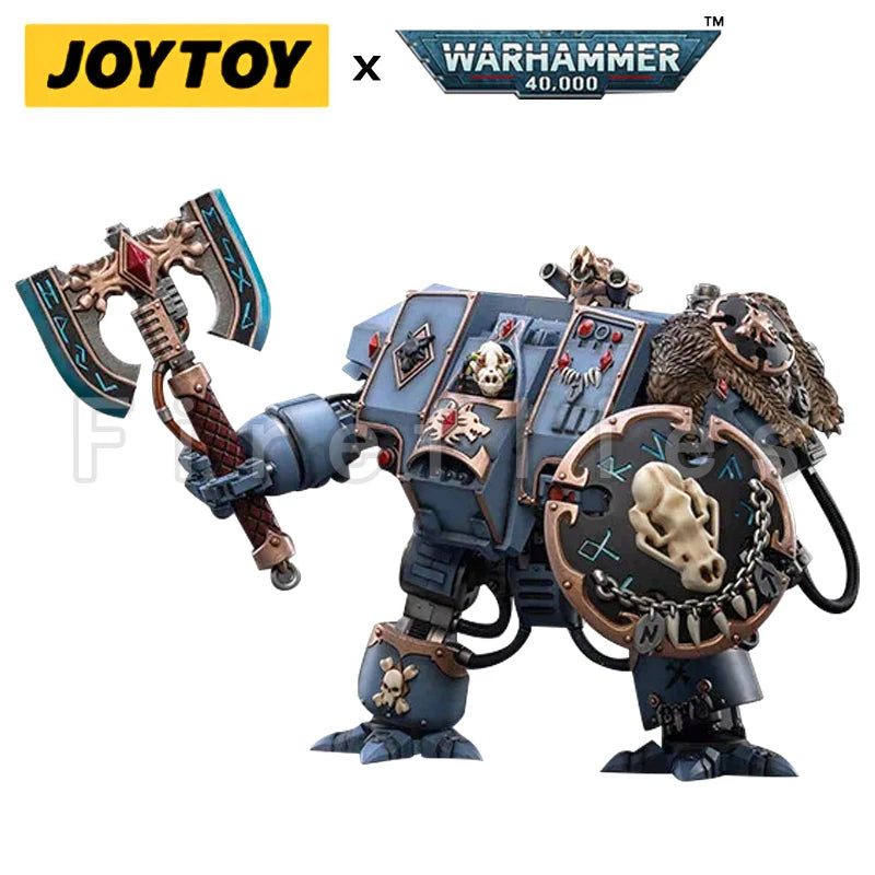1/18 JOYTOY Action Figure Mecha 40K Space Wolves Venerable Dreadnought Brother Hvor Anime Model Toy