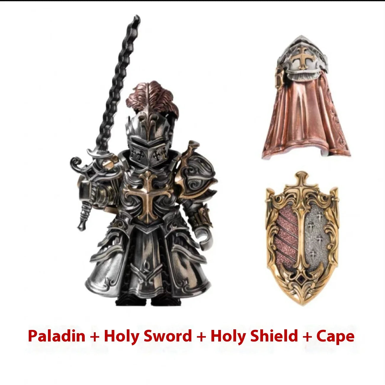 Paladin Metal Toy Figure Model Crusader Magnetic Detachable Desktop High-End Decorative For A Few Days Ornaments Figure Gift