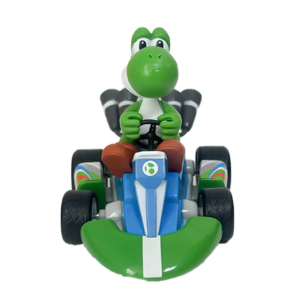 Mario Kart Figure Mario Power Car Cartoon Action Figure Cute PVC Model Desktop Ornaments decoration Toys Holiday Gifts