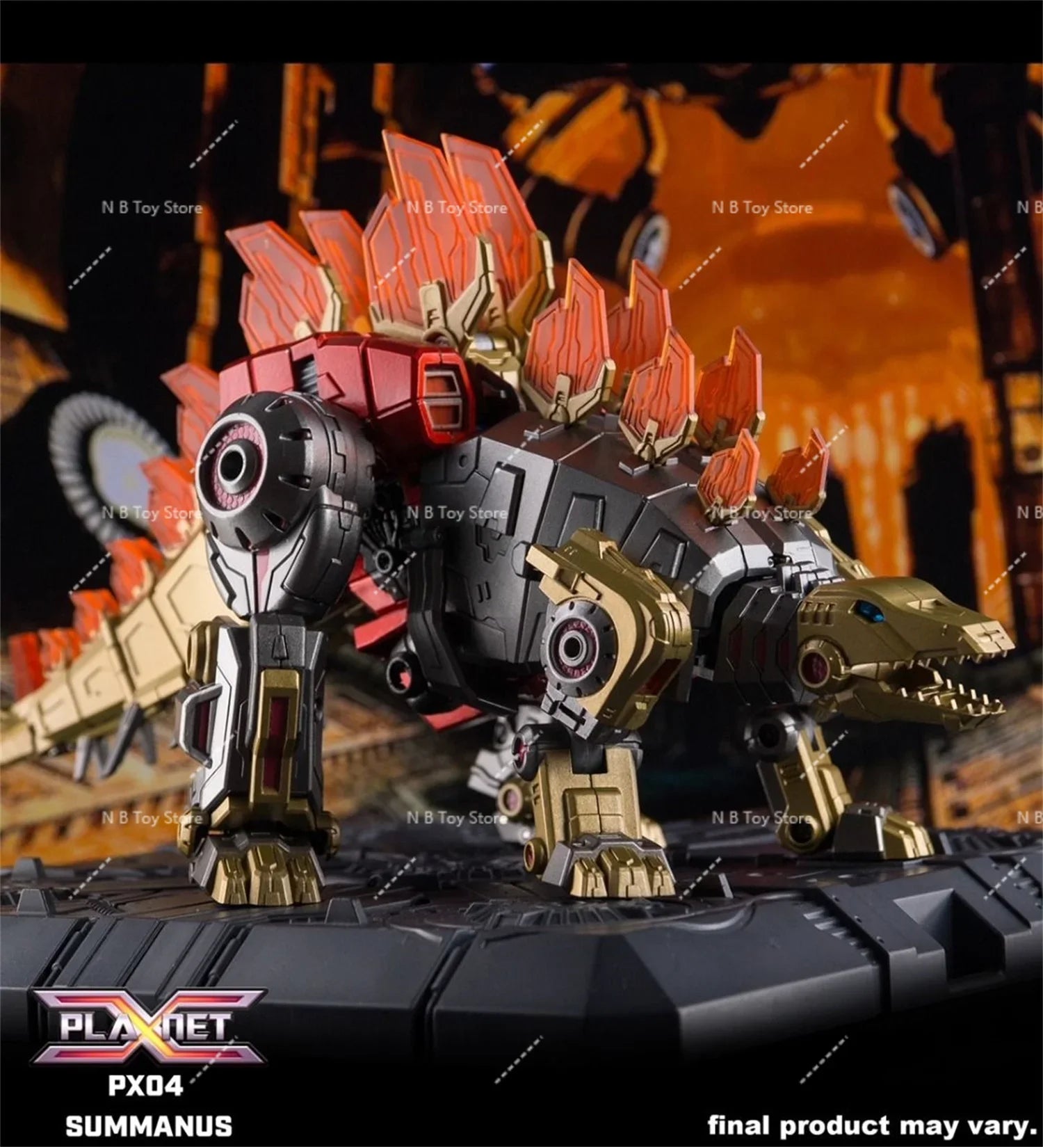Action Character Transformation Toy Planet X PX-04M PX04M, Metallic, Snarl Summanus, Box Robot