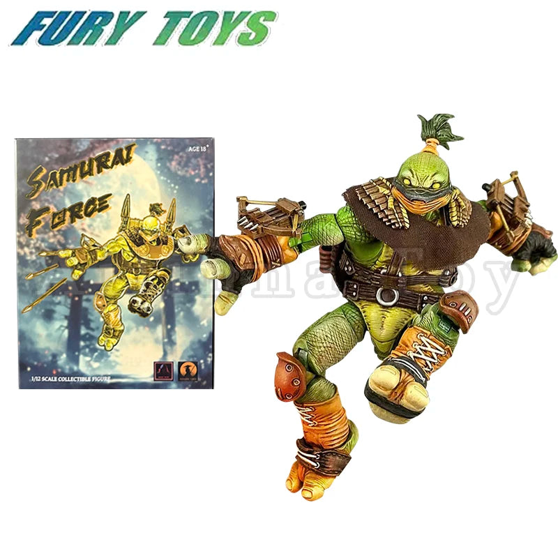 Fury Toys 1/12 5inches Action Figure Wave 3 Rage Samurai Force Turtle Summer Anime Model