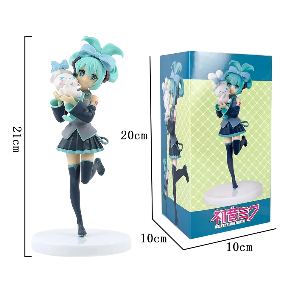 In Stock Hatsune Miku Anime Figure Fashion Subclture Miku Action Figure Christmas Gift PVC Collection Model Kawaii Girl Doll Toy