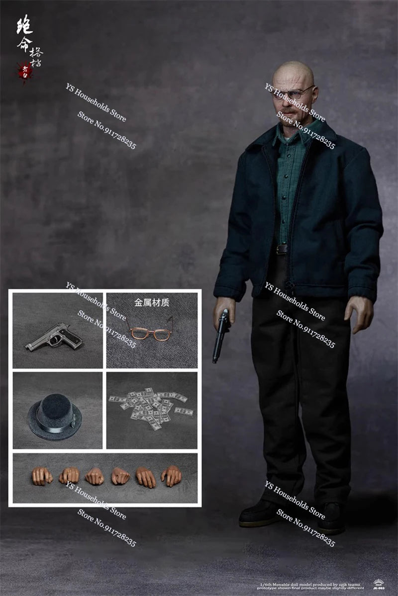 ZGJKTOYS 1/6 JK-003 Old White JK-004 Young Boy Pinkman Delicate 12" Man Soldier Model Breaking Bad Fans Collection Gift