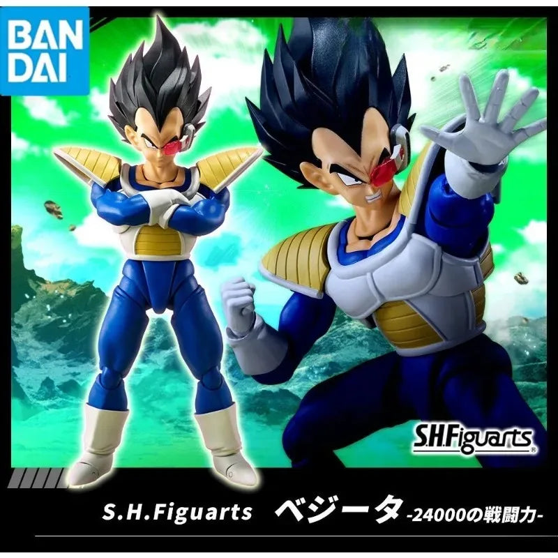 In Stock Bandai SHF Dragon Ball Z Vegeta 24000 Battle Power Anime Action Figure Model Doll Toys Hobby Collectible