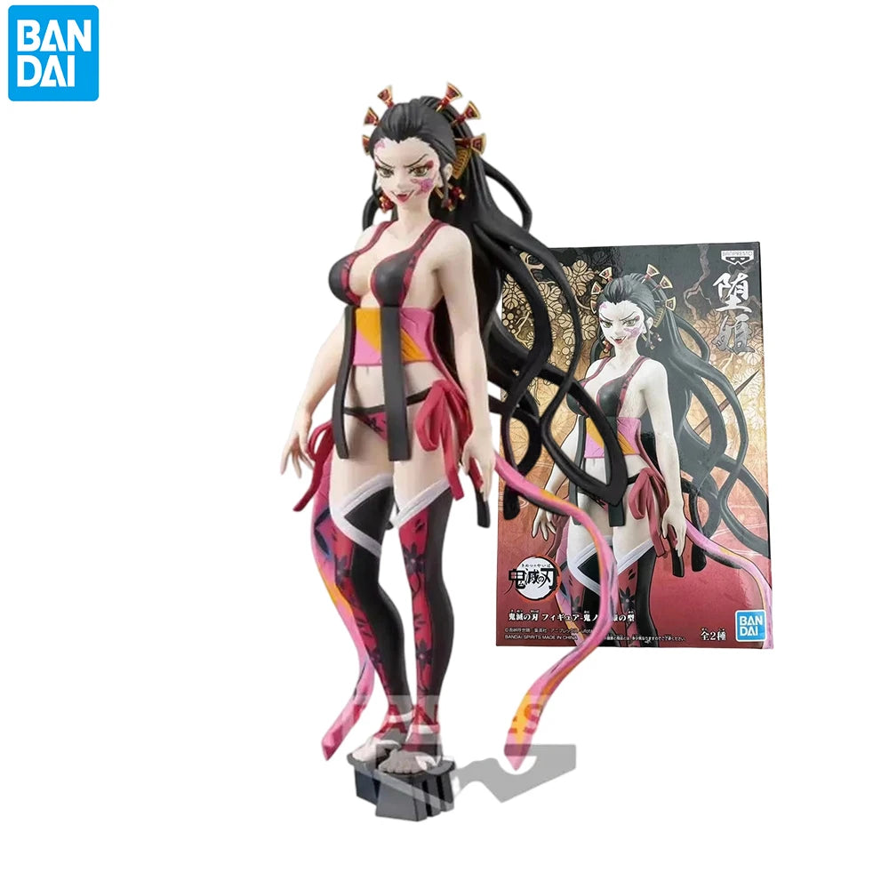 Original Bandai Banpresto Demon Slayer Twelve Kizuki Gearspring Kibutsuji Muzan Hantengu Giyuutarou Gyokko Daki Pvc Figure Model
