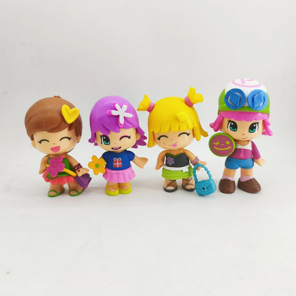 New Pinypon Gilr and Baby Action Figure Dolls Cute DIY Detachable Dress Up Toy Interchangeable Outfits Figuras Kid Girl Toy Gift