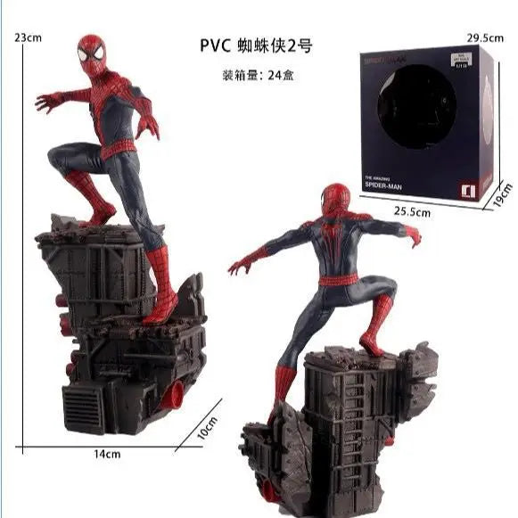 23cm Spider Man Figure Spiderman Anime Figurine Pvc Model Collection Statue Desk Decoration Dolls Children Toys Halloween Gifts