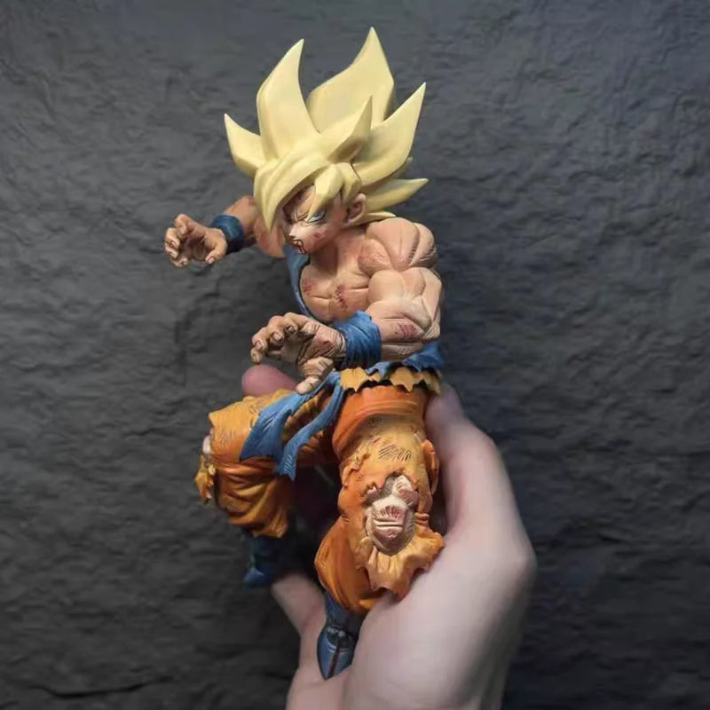 Dragon Ball 20,5 cm Sun Goku Super Saiyajin Actionfigur Modell Ornament Spielzeug Puppensammlung Geburtstagsgeschenk Weihnachten Gi