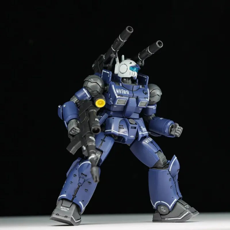 Guncannon From Cucuruz Doan's Island HG1/144 Laser Cannon Blue And White Colors Assembly Model Kit Action Figures Kids Toy Gift