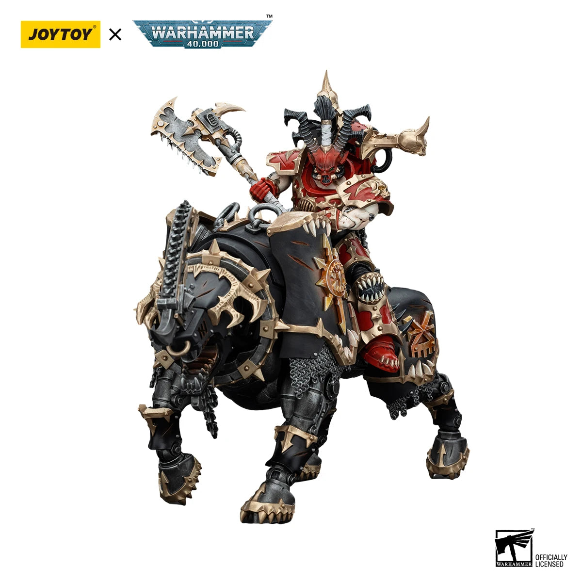 JOYTOY Warhammer 40K 1/18 Actionfigur World Eaters Lord Invocatus Anime Figuren Spielzeug Modell