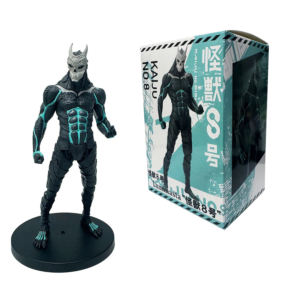 4PCS Amine Kaiju No. 8 Figure Kafka Hibino Mina Ashiro Skeleton Creative Cartoon PVC Model Toys Kids Action Statue Doll Gifts
